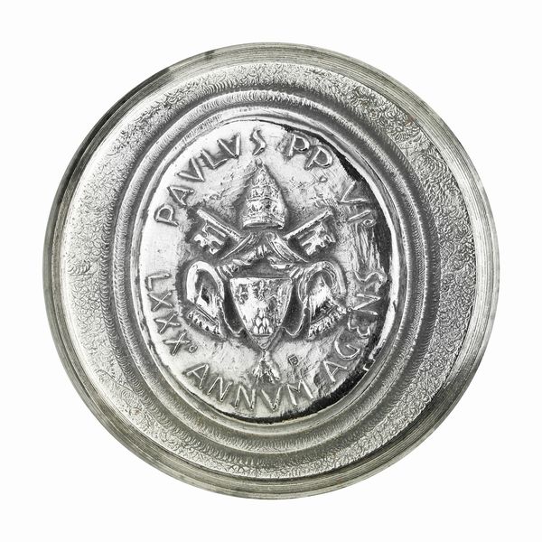 P Paulus PP VI LXXX Annum Agens63 x 53 mm  - Asta Conii e Punzoni della Storica Fabbrica di Medaglie Lorioli (1919-1950) - Associazione Nazionale - Case d'Asta italiane