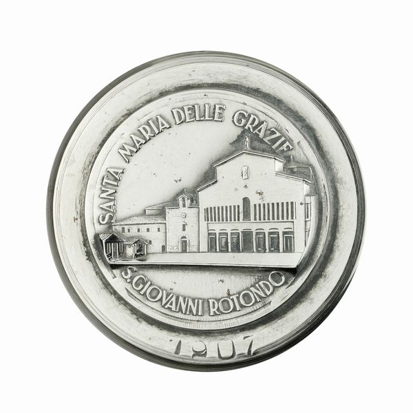 P Santa Maria Delle Grazie San Giovanni Rotondo 42 x 44 mm  - Asta Conii e Punzoni della Storica Fabbrica di Medaglie Lorioli (1919-1950) - Associazione Nazionale - Case d'Asta italiane