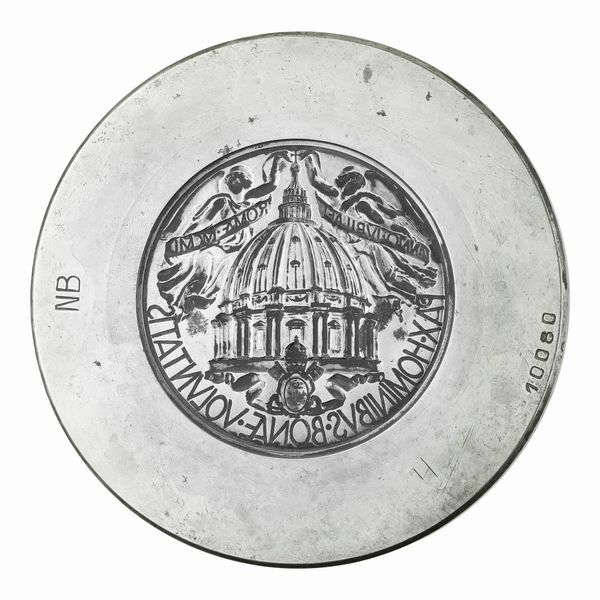 N Pax Hominibus Bonae Voluntatis Anno Anno Iubiliae MCMC 103 x 45 mm  - Asta Conii e Punzoni della Storica Fabbrica di Medaglie Lorioli (1919-1950) - Associazione Nazionale - Case d'Asta italiane