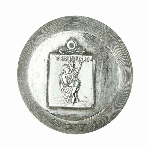 P S. Cristoforo 32 x 29 mm  - Asta Conii e Punzoni della Storica Fabbrica di Medaglie Lorioli (1919-1950) - Associazione Nazionale - Case d'Asta italiane
