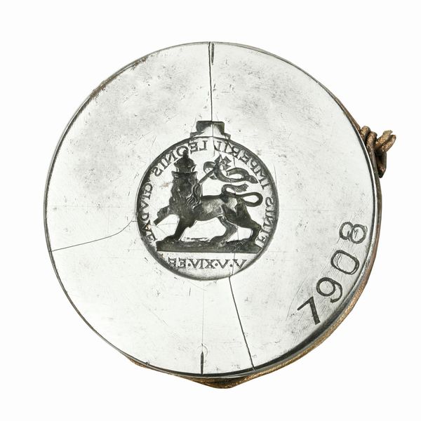 N Finis Imperii Leonis Giudae V.V.XIV.Ee 41 x 37 mm  - Asta Conii e Punzoni della Storica Fabbrica di Medaglie Lorioli (1919-1950) - Associazione Nazionale - Case d'Asta italiane