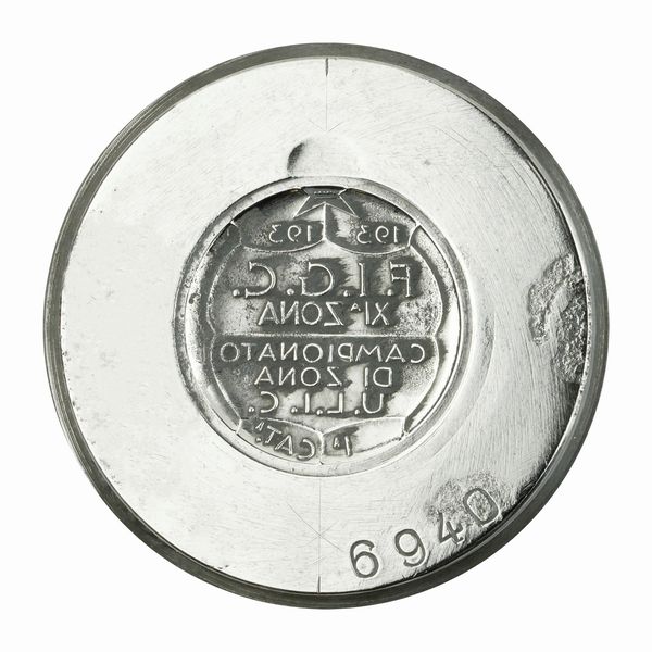 N 193-193 F.I.G.C. XI Zona Campionato Di Zona U.L.I.C La Cat 53 x 89 mm  - Asta Conii e Punzoni della Storica Fabbrica di Medaglie Lorioli (1919-1950) - Associazione Nazionale - Case d'Asta italiane
