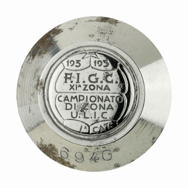 P 193-193 F.I.G.C. XI Zona Campionato Di Zona U.L.I.C La Cat 39 x 40 mm  - Asta Conii e Punzoni della Storica Fabbrica di Medaglie Lorioli (1919-1950) - Associazione Nazionale - Case d'Asta italiane