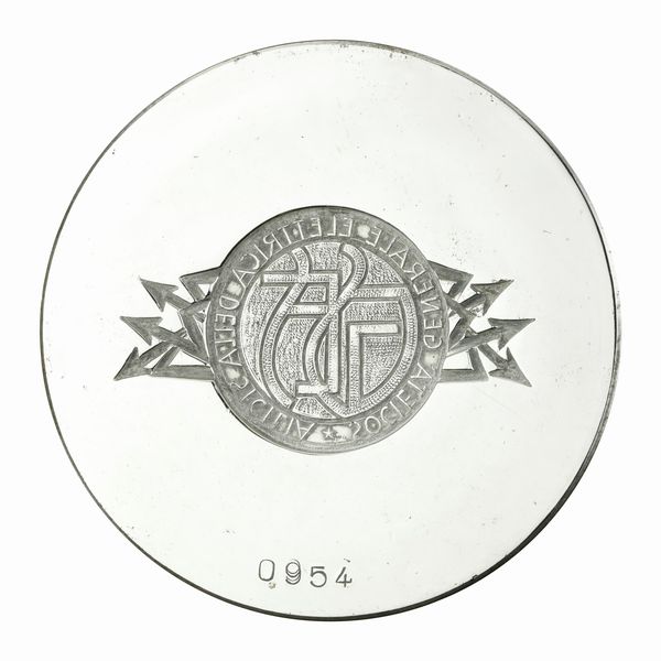 N Societa' Generale Elettrica Della Sicilia. 87 x 56 mm  - Asta Conii e Punzoni della Storica Fabbrica di Medaglie Lorioli (1919-1950) - Associazione Nazionale - Case d'Asta italiane