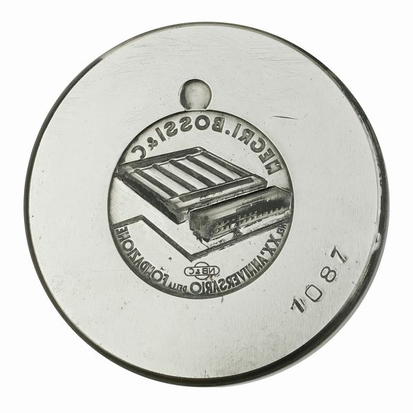 N Negri Bossi & Co Nb&C Nel Ventesimo Anniversario Della Fondazione 60 x 45 mm  - Asta Conii e Punzoni della Storica Fabbrica di Medaglie Lorioli (1919-1950) - Associazione Nazionale - Case d'Asta italiane