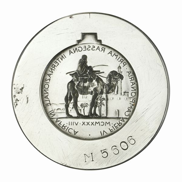 N Iv Fiera Campionaria Prima Rassegna Internazionale In Africa MCMXXX - VIII 60 x 46 mm  - Asta Conii e Punzoni della Storica Fabbrica di Medaglie Lorioli (1919-1950) - Associazione Nazionale - Case d'Asta italiane