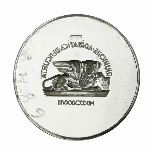 N Riunione Adriatica Di Sicurta MDCCCXXXVII Pax Tibi Mar Oe 57 x 45 mm  - Asta Conii e Punzoni della Storica Fabbrica di Medaglie Lorioli (1919-1950) - Associazione Nazionale - Case d'Asta italiane