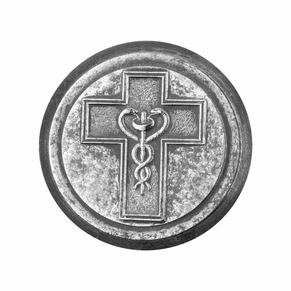 P Bastone D'Esculapio 35 X36 mm  - Asta Conii e Punzoni della Storica Fabbrica di Medaglie Lorioli (1919-1950) - Associazione Nazionale - Case d'Asta italiane