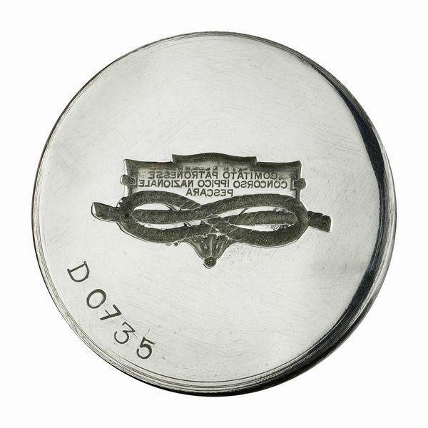 N Comitato Patronesse Concorso Ippico Nazionale Pescara 59 x 48 mm  - Asta Conii e Punzoni della Storica Fabbrica di Medaglie Lorioli (1919-1950) - Associazione Nazionale - Case d'Asta italiane