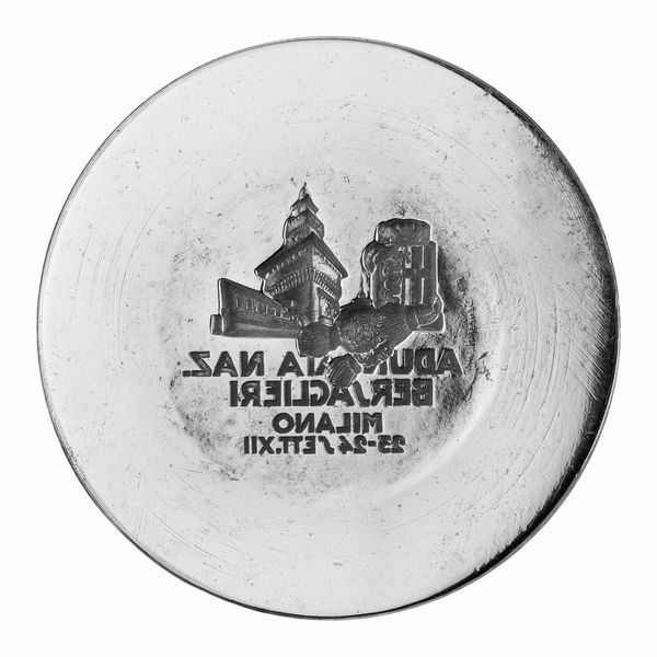 N Adunata Naz. Bersagliaeri 23-24 Settembre XII 58 x 37 mm  - Asta Conii e Punzoni della Storica Fabbrica di Medaglie Lorioli (1919-1950) - Associazione Nazionale - Case d'Asta italiane