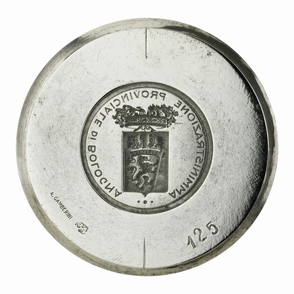 N Amministrazione Provinciale Bologna 66 x 38 mm  - Asta Conii e Punzoni della Storica Fabbrica di Medaglie Lorioli (1919-1950) - Associazione Nazionale - Case d'Asta italiane