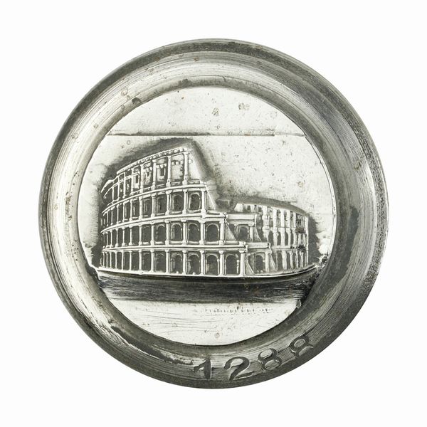 P Colosseo 37 x 37 mm  - Asta Conii e Punzoni della Storica Fabbrica di Medaglie Lorioli (1919-1950) - Associazione Nazionale - Case d'Asta italiane