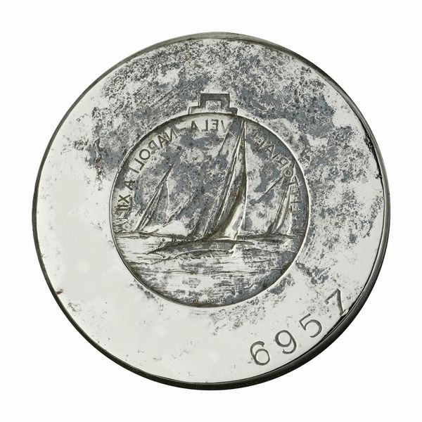 N Littoriali Vela Napoli A XII. 51 x 41 mm  - Asta Conii e Punzoni della Storica Fabbrica di Medaglie Lorioli (1919-1950) - Associazione Nazionale - Case d'Asta italiane