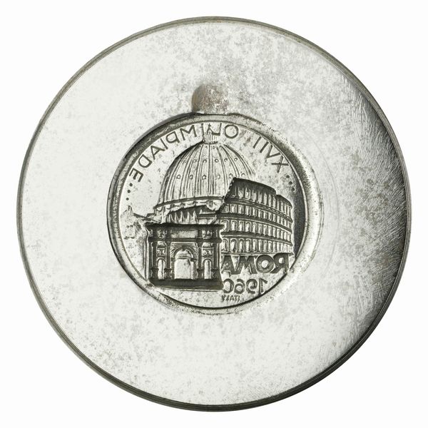 N XVII Olimpiade Roma 1960 Itala 51 x 37 mm  - Asta Conii e Punzoni della Storica Fabbrica di Medaglie Lorioli (1919-1950) - Associazione Nazionale - Case d'Asta italiane