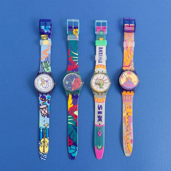Swatch : Quattro Swatch NOS  - Asta Swatch my Valentine - Associazione Nazionale - Case d'Asta italiane