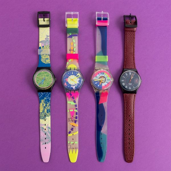 Swatch : Quattro Swatch NOS  - Asta Swatch my Valentine - Associazione Nazionale - Case d'Asta italiane