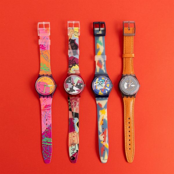 Swatch : Quattro Swatch NOS  - Asta Swatch my Valentine - Associazione Nazionale - Case d'Asta italiane