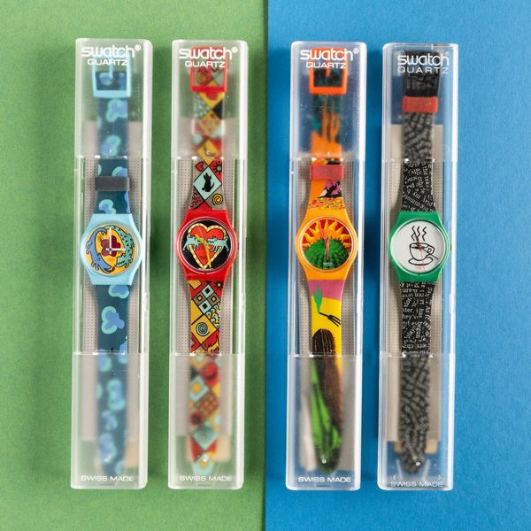 Swatch : Quattro Swatch NOS  - Asta Swatch my Valentine - Associazione Nazionale - Case d'Asta italiane