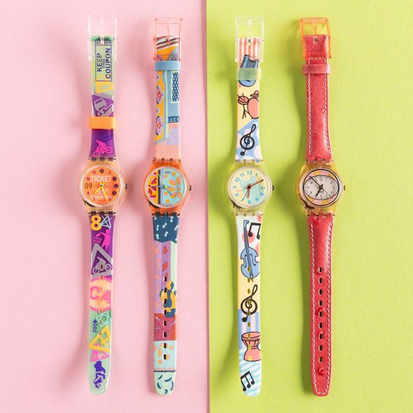 Swatch : Quattro Swatch Lady NOS  - Asta Swatch my Valentine - Associazione Nazionale - Case d'Asta italiane