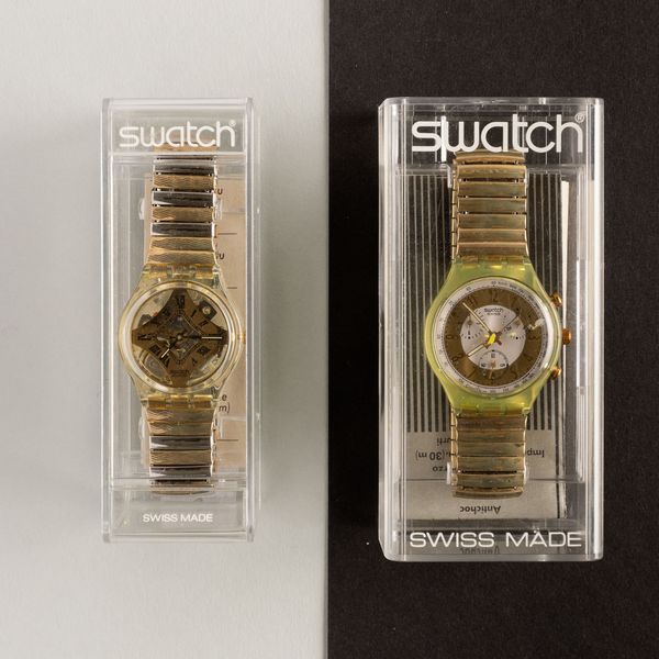 Swatch : Due Swatch bracciale elastico NOS  - Asta Swatch my Valentine - Associazione Nazionale - Case d'Asta italiane