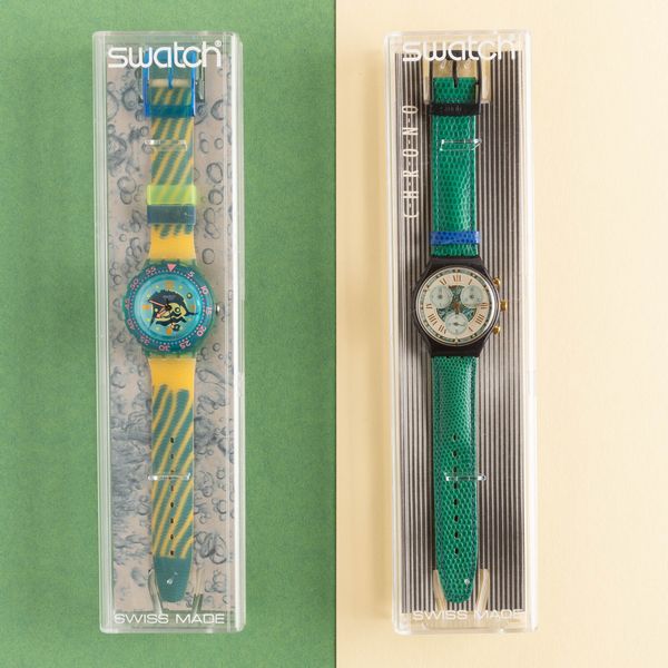 Swatch : Swatch Scuba e Swatch Chrono NOS  - Asta Swatch my Valentine - Associazione Nazionale - Case d'Asta italiane