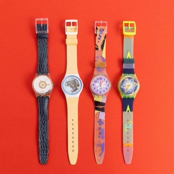 Swatch : Quattro Swatch NOS  - Asta Swatch my Valentine - Associazione Nazionale - Case d'Asta italiane