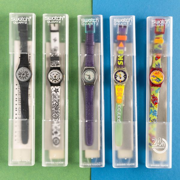 Swatch : Cinque Swatch Lady NOS  - Asta Swatch my Valentine - Associazione Nazionale - Case d'Asta italiane