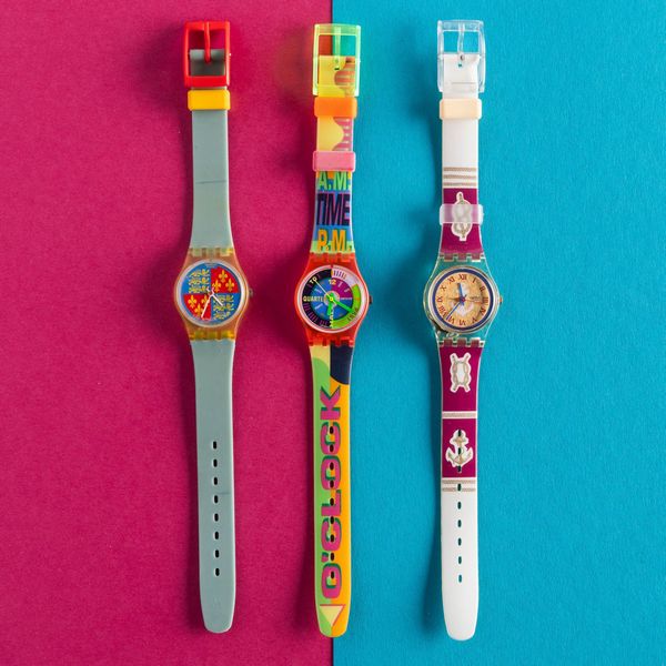 Swatch : Tre Swatch Lady NOS  - Asta Swatch my Valentine - Associazione Nazionale - Case d'Asta italiane