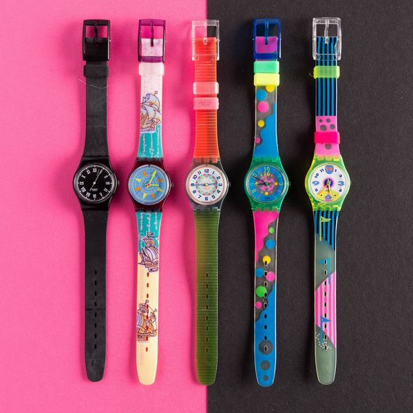 Swatch : Cinque Swatch Lady NOS  - Asta Swatch my Valentine - Associazione Nazionale - Case d'Asta italiane
