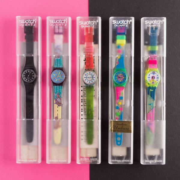 Swatch : Cinque Swatch Lady NOS  - Asta Swatch my Valentine - Associazione Nazionale - Case d'Asta italiane