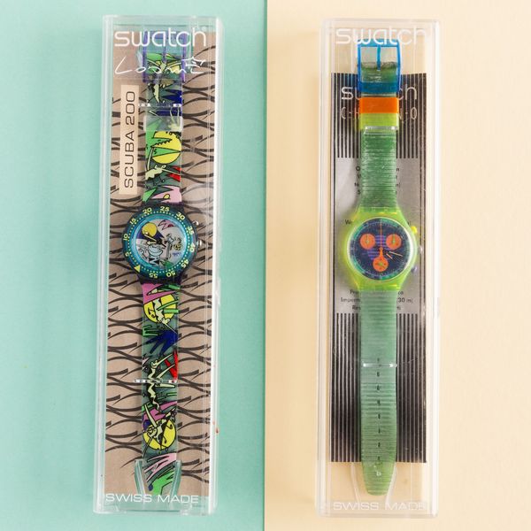 Swatch : Swatch Chrono e Scuba NOS  - Asta Swatch my Valentine - Associazione Nazionale - Case d'Asta italiane