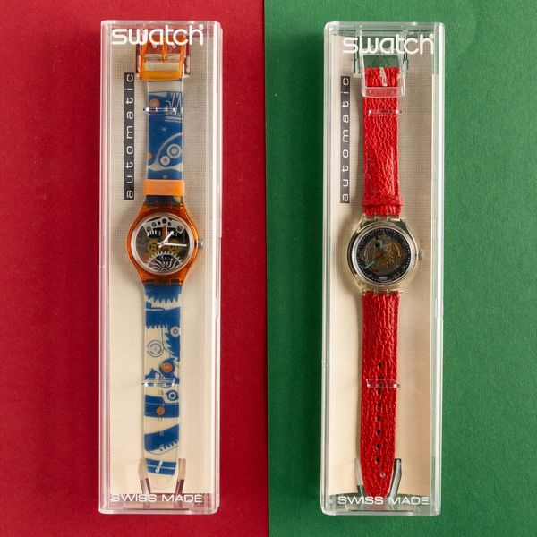 Swatch : Due Swatch Automatic NOS  - Asta Swatch my Valentine - Associazione Nazionale - Case d'Asta italiane