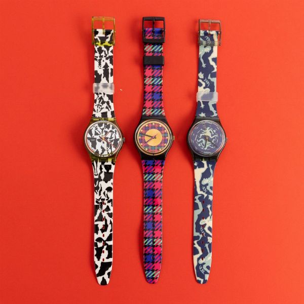 Swatch : Tre Swatch NOS  - Asta Swatch my Valentine - Associazione Nazionale - Case d'Asta italiane
