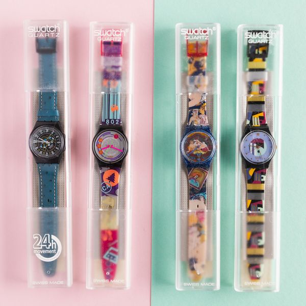 Swatch : Quattro Swatch Lady NOS  - Asta Swatch my Valentine - Associazione Nazionale - Case d'Asta italiane