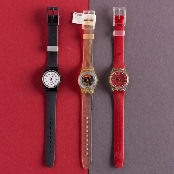 Swatch : Tre Swatch Lady NOS  - Asta Swatch my Valentine - Associazione Nazionale - Case d'Asta italiane