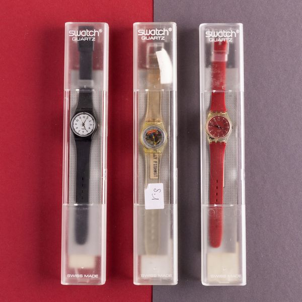 Swatch : Tre Swatch Lady NOS  - Asta Swatch my Valentine - Associazione Nazionale - Case d'Asta italiane