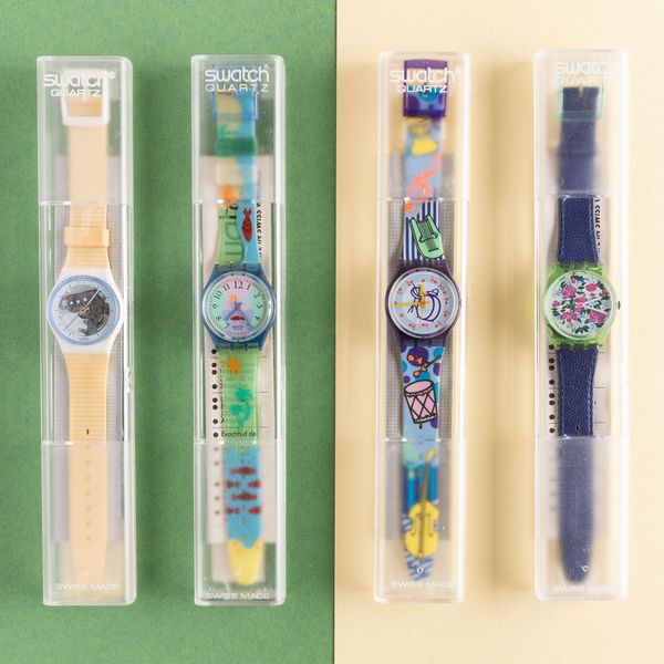 Swatch : Quattro Swatch Lady NOS  - Asta Swatch my Valentine - Associazione Nazionale - Case d'Asta italiane