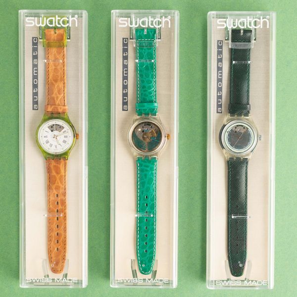 Swatch : Tre Swatch Automatici NOS  - Asta Swatch my Valentine - Associazione Nazionale - Case d'Asta italiane