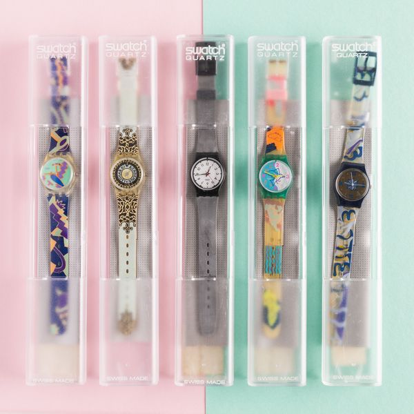 Swatch : Cinque Swatch Lady NOS  - Asta Swatch my Valentine - Associazione Nazionale - Case d'Asta italiane