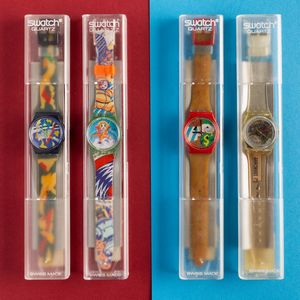 Swatch : Quattro Swatch NOS  - Asta Swatch my Valentine - Associazione Nazionale - Case d'Asta italiane