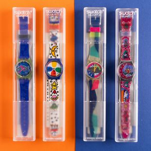 Swatch : Quattro Swatch Lady NOS  - Asta Swatch my Valentine - Associazione Nazionale - Case d'Asta italiane