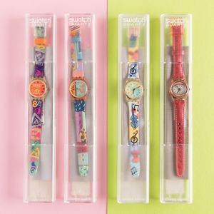 Swatch : Quattro Swatch Lady NOS  - Asta Swatch my Valentine - Associazione Nazionale - Case d'Asta italiane