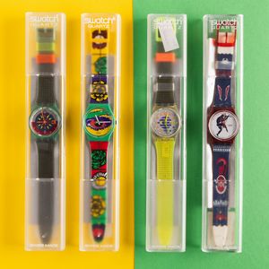 Swatch : Quattro Swatch NOS  - Asta Swatch my Valentine - Associazione Nazionale - Case d'Asta italiane