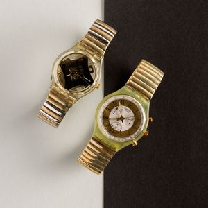 Swatch - Due Swatch bracciale elastico NOS