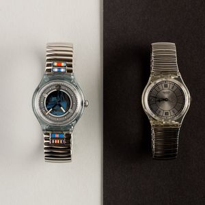 Swatch : Due Swatch bracciale elastico NOS  - Asta Swatch my Valentine - Associazione Nazionale - Case d'Asta italiane