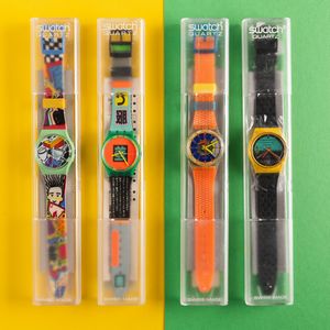 Swatch : Quattro Swatch NOS  - Asta Swatch my Valentine - Associazione Nazionale - Case d'Asta italiane