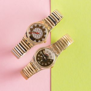Swatch - Due Swatch bracciale elastico NOS