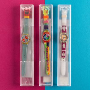 Swatch : Tre Swatch Lady NOS  - Asta Swatch my Valentine - Associazione Nazionale - Case d'Asta italiane