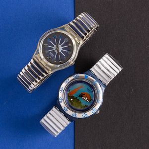 Swatch - Swatch bracciale elastico e Swatch Scuba bracciale elastico NOS