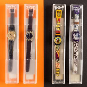 Swatch : Quattro Swatch Lady NOS  - Asta Swatch my Valentine - Associazione Nazionale - Case d'Asta italiane